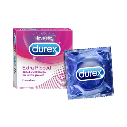 Durex Condoms Extra Ribbed